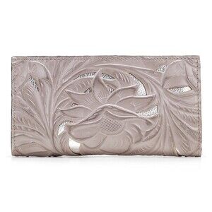 Patricia Nash Wallet Cutout Leather Tooled Evelyn Stone RFID Protection NWT